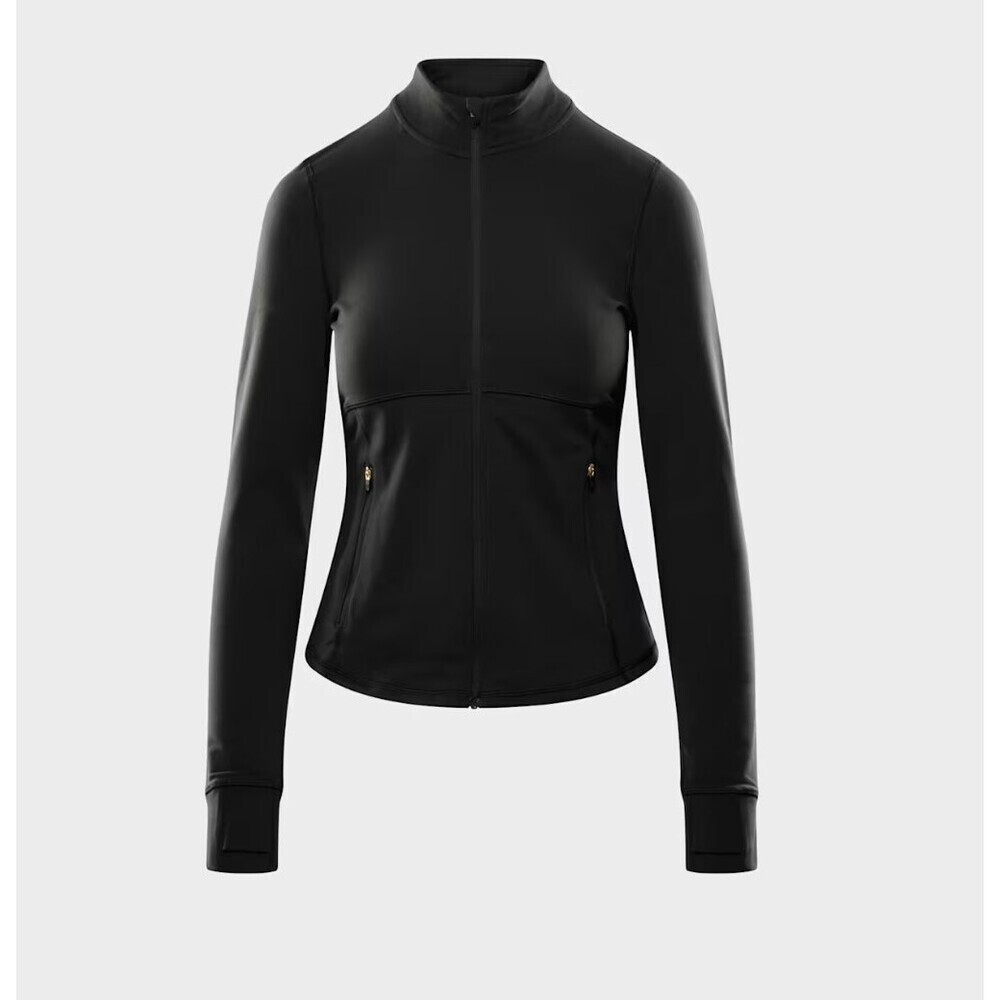 Aritzia Golden TNA LIFE Relay Zip Up Jacket in Black Size XL